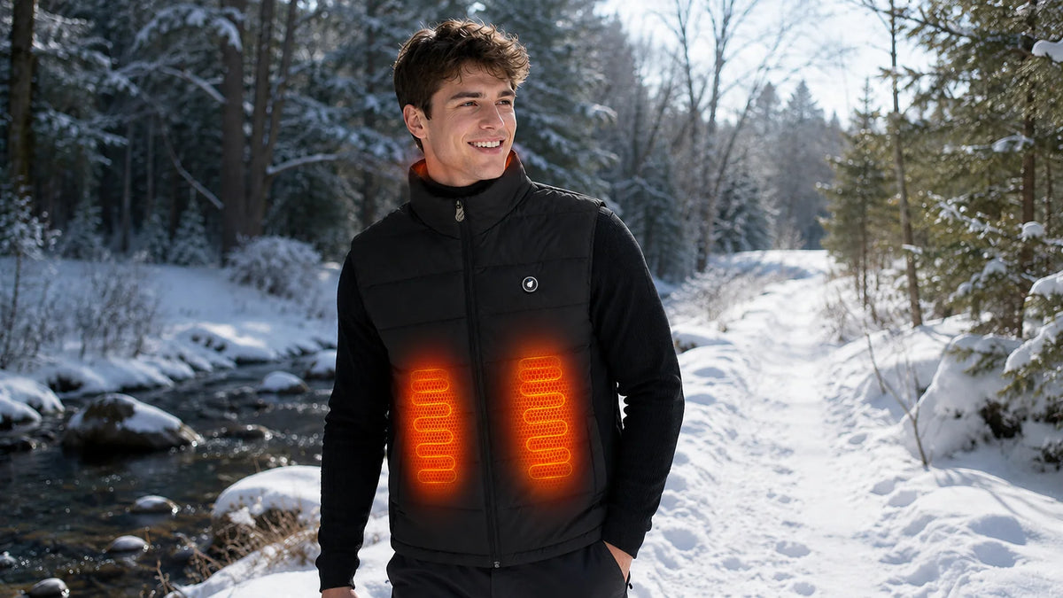 Long-Lasting Warmth – SAVIOR HEAT Men's Stretch-Side Heated Gilet