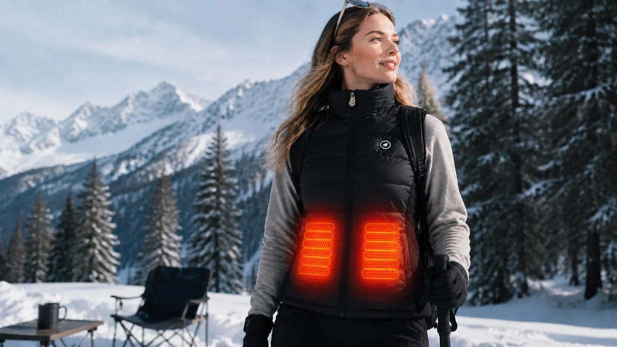 Long-Lasting Warmth – SAVIOR HEAT Women's Stretch-Side Heated Gilet