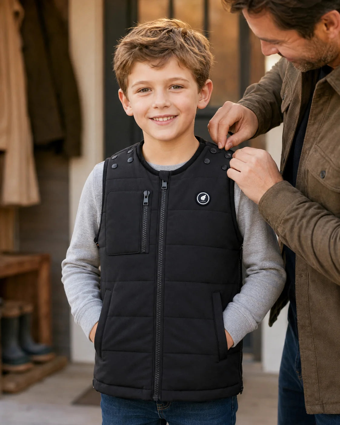 Adjustable Fit for Growing Kids – SAVIOR HEAT Kids' Adaptive-Fit Heated Gilet