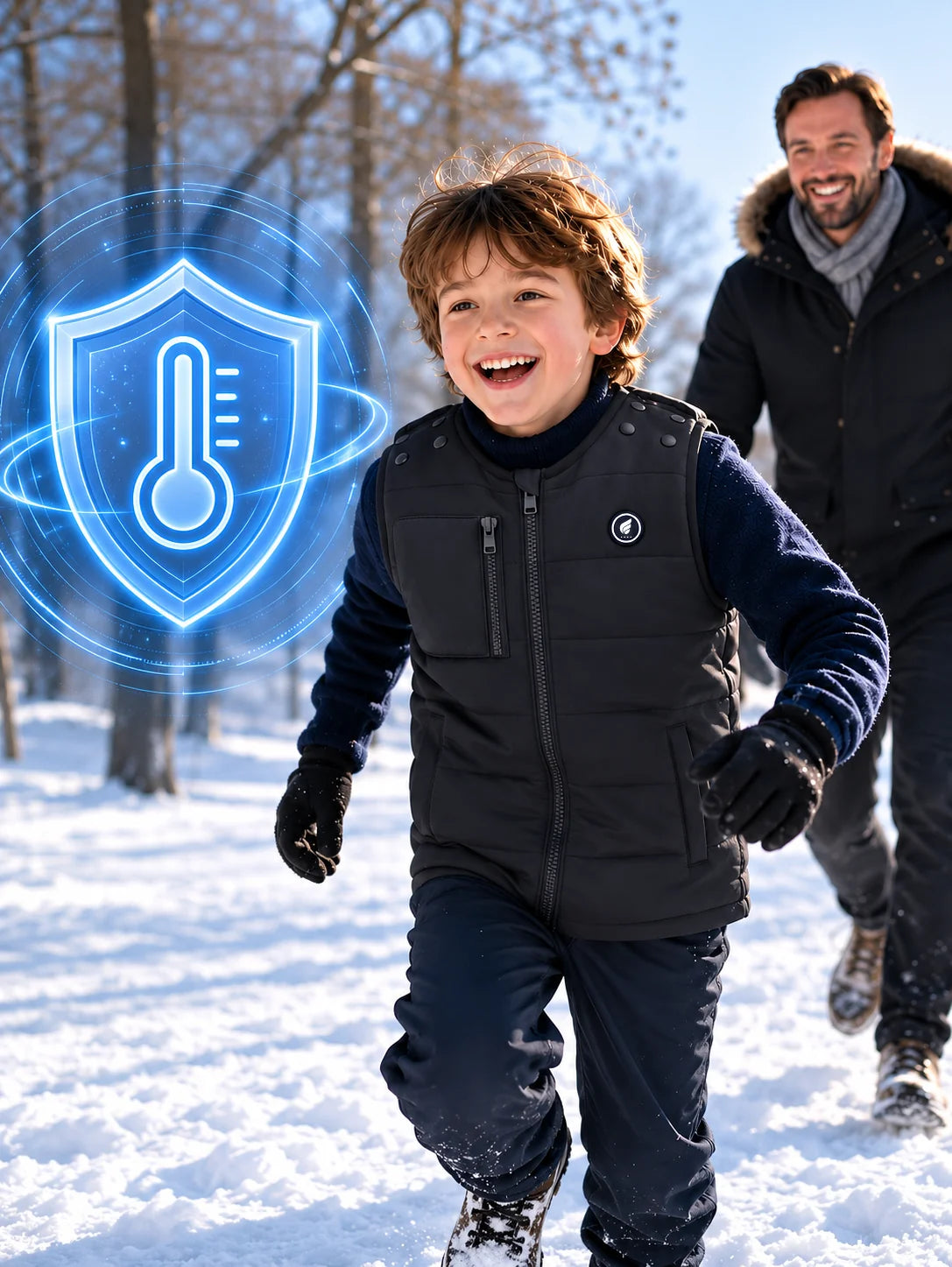 KidSafe Smart Heat Control – SAVIOR HEAT Kids' Adaptive-Fit Heated Gilet
