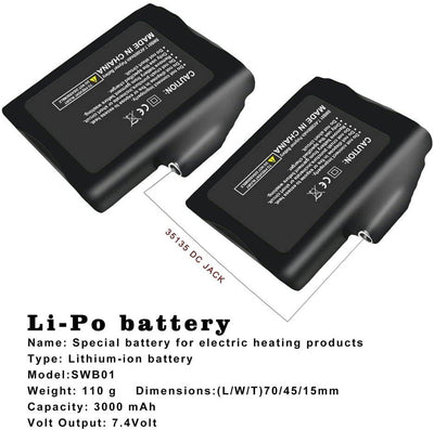 (Extra Spare Battery)Lithium Ion Battery - Savior Heat UK Official Store