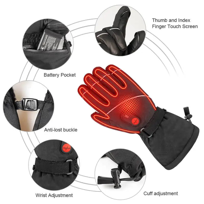 Load image into Gallery viewer, heated gloves detail
