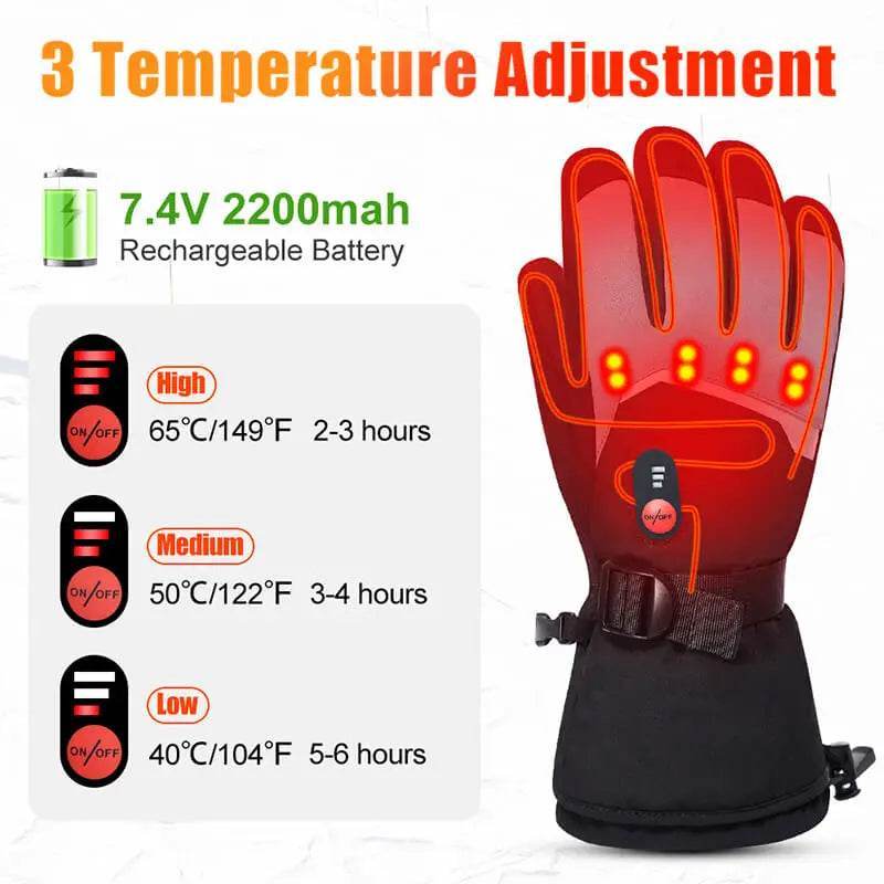 Load image into Gallery viewer, heated gloves temperature adjustment

